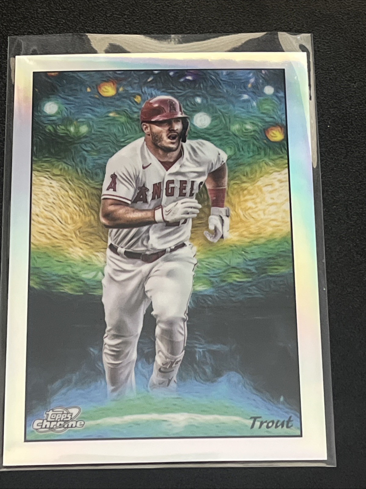 Mike Trout #STN-3 Baseball Cards 2023 Topps Cosmic Chrome Stars in the Night trading card — raw and PSA graded price guide