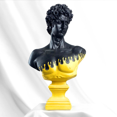 Handmade David Art Sculpture, Modern Michelangelo Renaissance Statue Home Decor