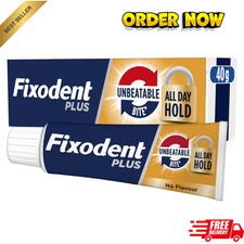 Fixodent Plus Dual Power Best HOLD Full & Partial Denture Adhesive Cream 40g