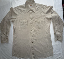 Miller Men's Striped Western WORK Shirt  pearl Snap Button cowboy ranch wear.