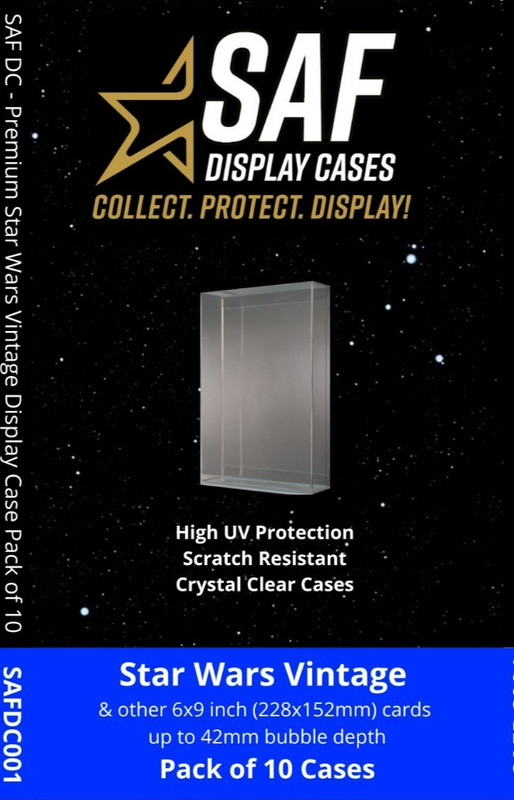 Pack of 10 SAFDC PREMIUM FOLDABLE ACTION FIGURE DISPLAY CASE - STAR WARS VINTAGE