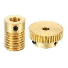 Worm Gear Set 0.5 Module 1:40 Reduction Rate(Gear-4mm Bore, Rod 6mm Bore)