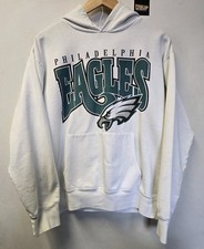 Vtg 90s Philadelphia Eagles Hoodie S/M NFL Football True Fan