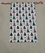 Santa Christmas Tree   Toy Sack, 29" x 19 1/2", With Draw String Closure, New 