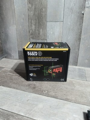 Klein Tools 93MCLPG Compact Green Cross-Line Laser Level with Plumb Spot New