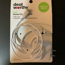 Deal Worthy Fast Home Charging Kit  USB-C To USB C 3ft **NEW**