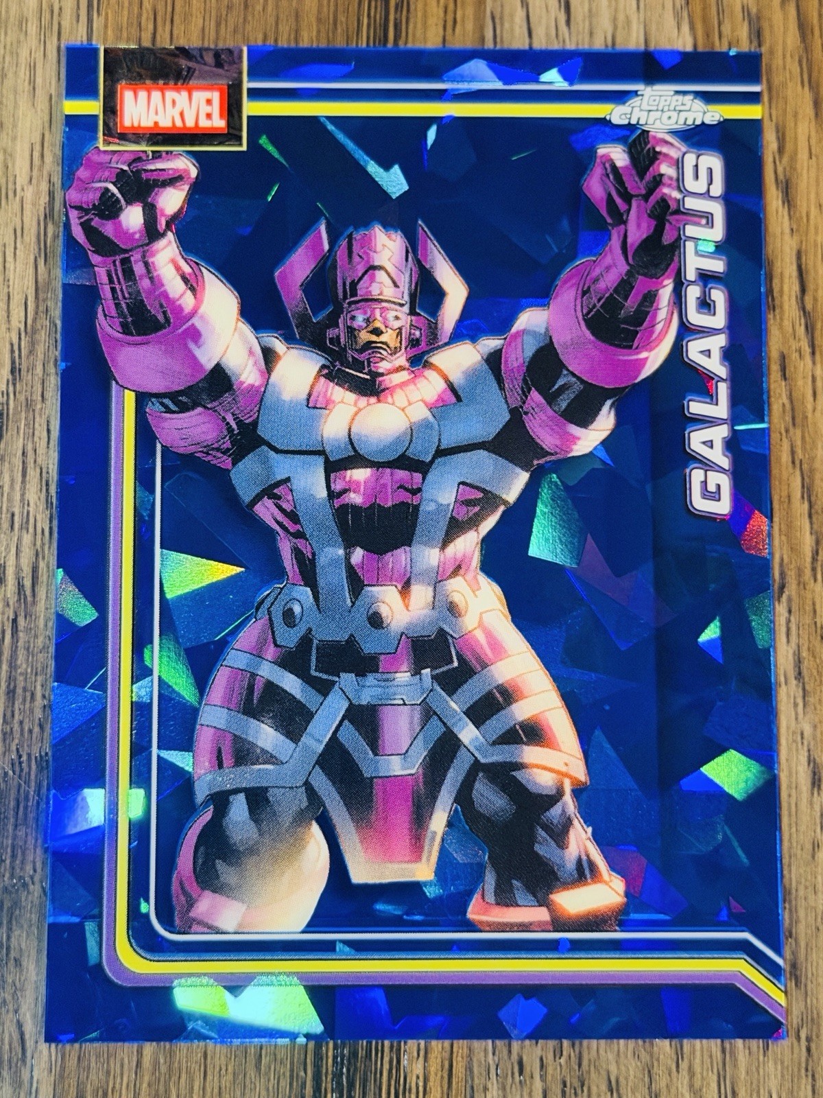 2026 Topps Chrome Marvel Sapphire Galactus #038