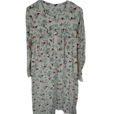 Aria Collection Women's Small Nightgown Velour Cardinals Winter Soft Cozy