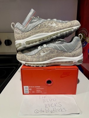 Size 12 - Supreme x Nike Air Max 98 Snakeskin for sale online | eBay