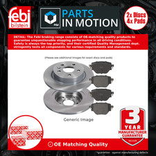 Brake Discs and Pads Solid fits CITROEN C5 AIRCROSS THP Rear 1.2 1.6 1.5D 2.0D