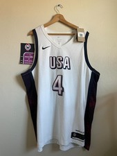 2024 Sample Nike Team USA Steph Curry white jersey 58