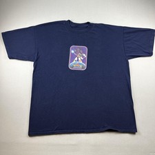 Vintage Voltron T-Shirt Mens XL Navy Blue Defender Of Universe Cartoon Anime 90s