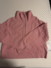 New: Lululemon scuba 1/2 zip M/L Funnel Neck In Pink Tide