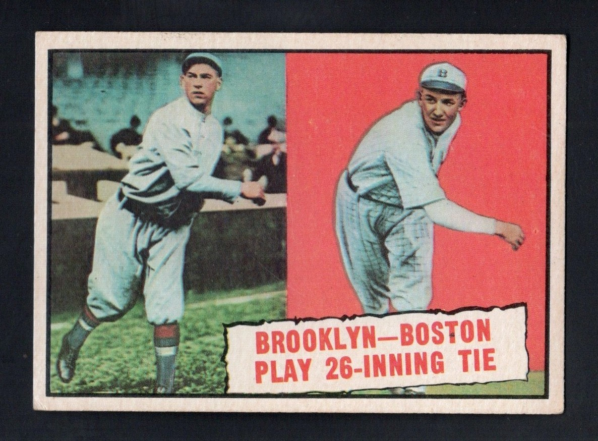 Brooklyn Boston #403 Baseball Cards 1961 Topps trading card — raw and PSA graded price guide