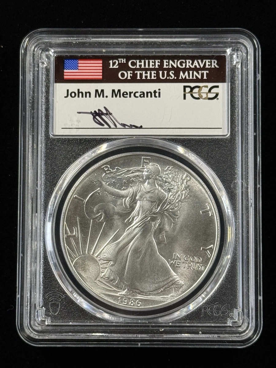 MS 70 Graded American Eagle Silver Bullion Coins 1986 for sale | eBay