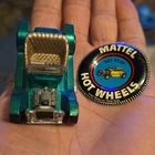 Rare 1968 Hot Wheels Redline Hot Heap Green Diecast Car w/ Collector Button