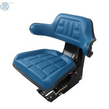 Blue Universal Adjustable Tractor Suspension Seat With Tilt For Ford New Holland