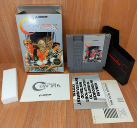 MINTY BOX CIB Contra complete in nintendo nes collector quality lot SUPER CLEAN