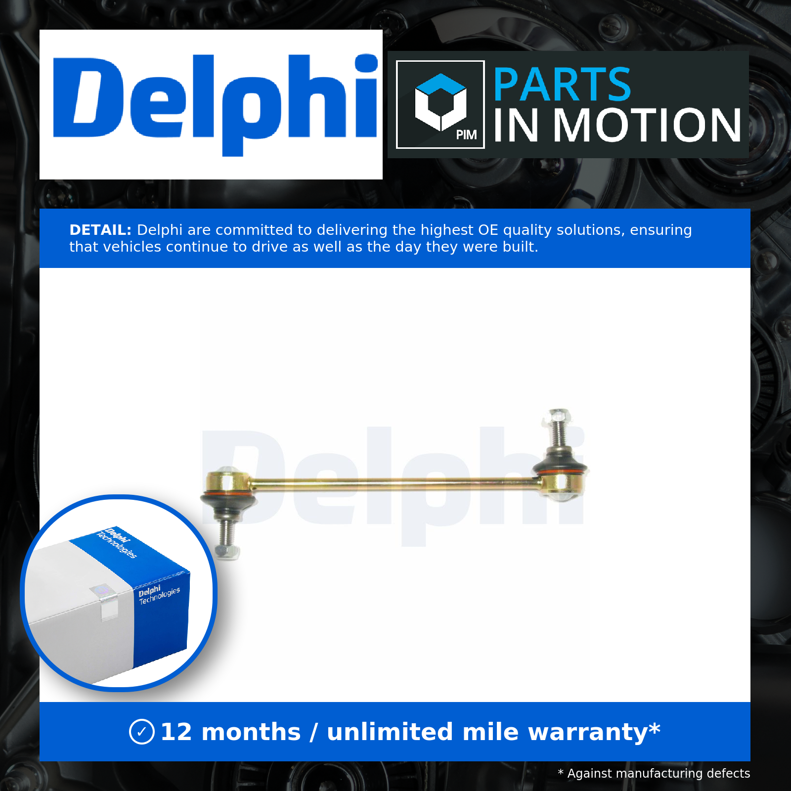 Stabilizer Link Coupling Rod TC1163 DELPHI for FORD TOURNEO CONNECT - Image 4