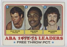 1973-74 Topps League Leaders Bill Keller Ron Boone Bob Warren #237 0lb8