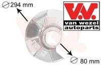 VAN Wezel 5858371 Spritzblech FüR Bremsscheibe FüR VW