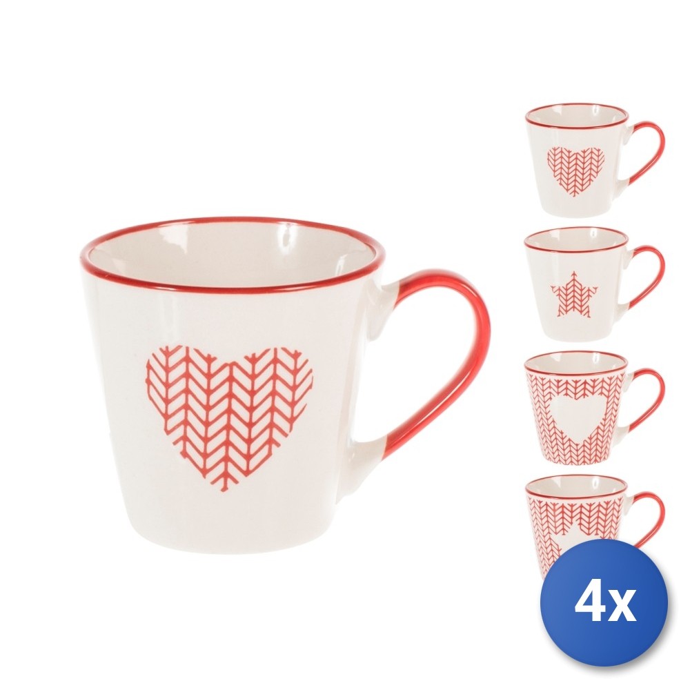 4X H&H Crochet Tea Cups In New Bone China Without Saucers Cc200
