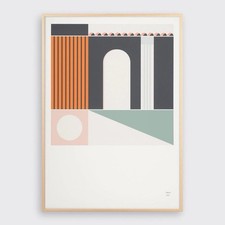 Tom Pigeon Architectural Giclee Art Print Place 1 Size A3