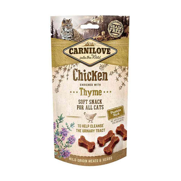 Snack semi umidi per gatti 200 g - pollo con timo