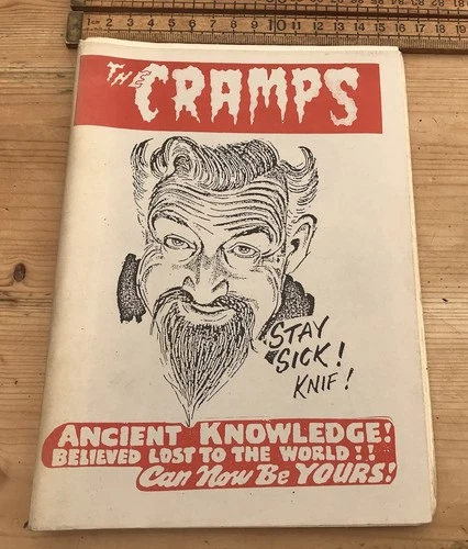 Rare Vintage Cramps Magazine Stay Sick Knif 1985 Lindsay Hutton Vintage Cramps
