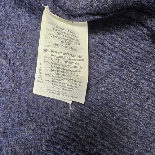 Madewell Alpaca/Wool Blend Colorblock Long Cardigan Sweater Grey Navy Womens M - Bild 15 von 18