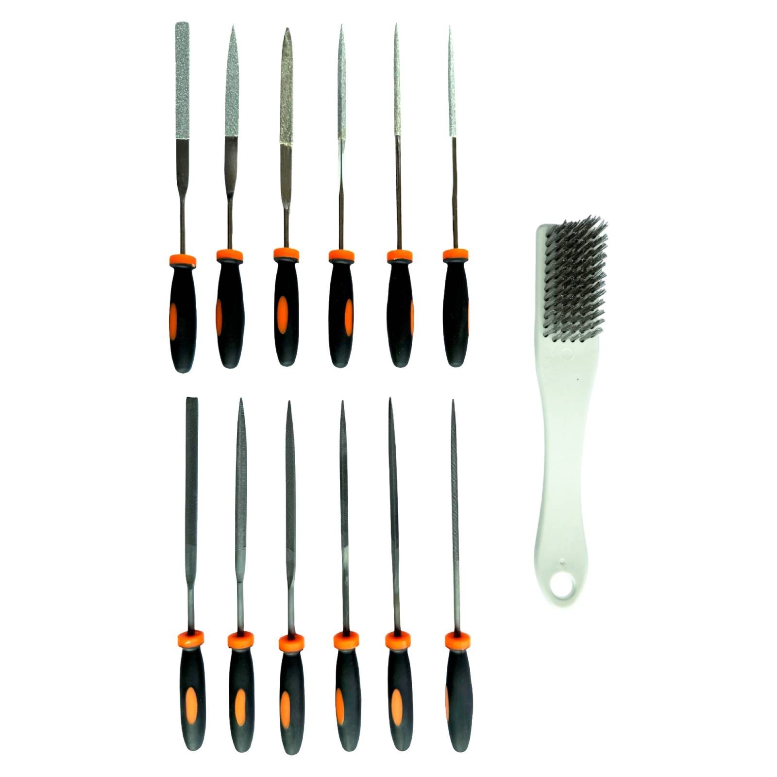 New 13PC  Alloy Steel File Sets with Carry Case For Metal Wood Brass Aluminum US