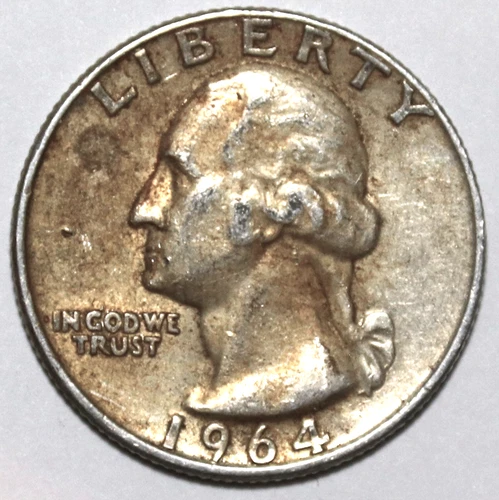 1964-D Washington Quarter - 90% Silver - Extra Fine - #0952EA