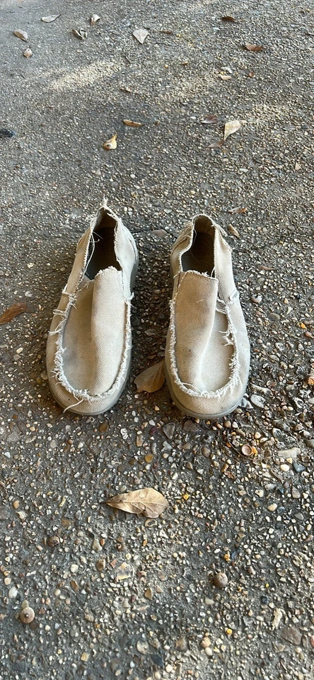 Zapatos Mocasines Crocs Santa Cruz Para Hombres Talla 10 Caqui Informales Clásicos de Lona Sin Cordones Foto 3 de 3