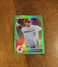 Zane Mills 2021 Panini Prizm Draft Pick Lime Green PDP120 Cougars Cardinals /75