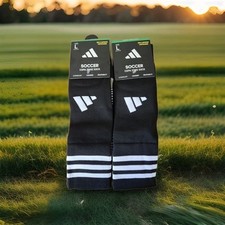 Adidas Copa Zone Black Soccer Football LRG 2 Pack Over The Calf Socks