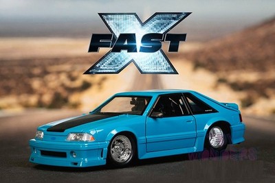 Jada 1/24 Fast & Furious – Ford Mustang GT 1989 Bleue (Modèle 34922) – Diecast Occasion