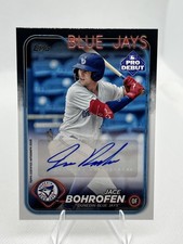 2024 Topps Pro Debut #PD-143 Jace Bohrofen Autographs Clue Jays A42