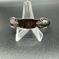 WM.A Rogers Oneida Ltd Silver Plated Spoon Bracelet Open Cuff  6.25" Sizable