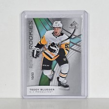 2019-20 UD SP Game Used True Authentic Rookies /53 Teddy Blueger #109 Rookie
