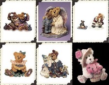 lot of 6 Boyds Bears figurines - exclusive  1E pieces- original boxes -  4 