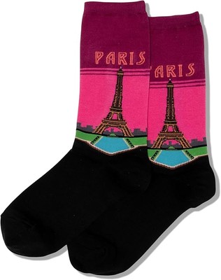 Hot Sox Women Paris Crew Sock HO100103