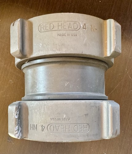 Red Head 4" to 4" NH Double Female X Swivel Coupler Adapter Aluminum