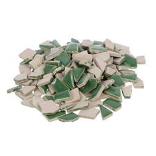 Green Ceramic Tile Broken Tiles for Mosaics Decorative Porcelain