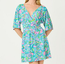 Lilly Pulitzer Parigi Skort Romper Pelican Pink Off The Scales Size M