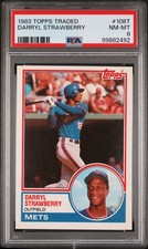 Darryl Strawberry RC 1983 Topps Traded #108T PSA 8 NM-MT