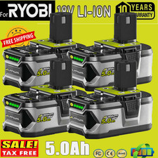 2/4PACK Battery 18V 5.0AH For Ryobi One+ Plus P108 Lithium RB18L50 RB18L40 P104