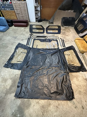 #ad 1986 Jeep CJ7 black Whitco soft top $2750.00