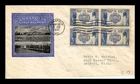 US COVER ANNAPOLIS NAVAL ACADEMY FDC SCOTT 794 BLOCK OF 4 IOOR CACHET