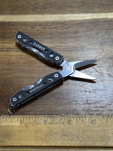 Gerber Shortcut Mini Multi Tool Scissors KNIFE EDC KEYCHAIN CAMPING ...