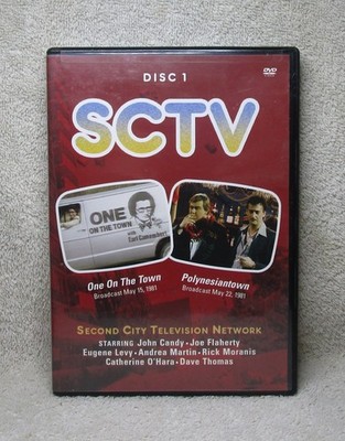Official SCTV Disc 1 DVD With ONE ON THE TOWN & POLNESIANTOWN 1981 OOP & Rare